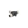 M12 T-Splitter A-kodiert 4 Pin 1 x Stecker zu 1 x Stecker und 1 x Buchse Parallelschaltung