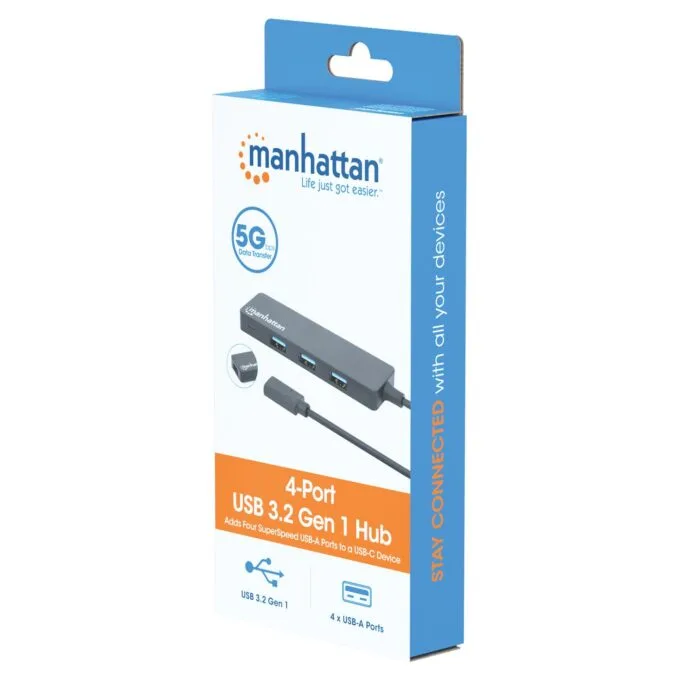 MANHATTAN 4-Port USB 3.2 Gen 1 Hub C-Stecker auf 4x A-Buchse — image 6
