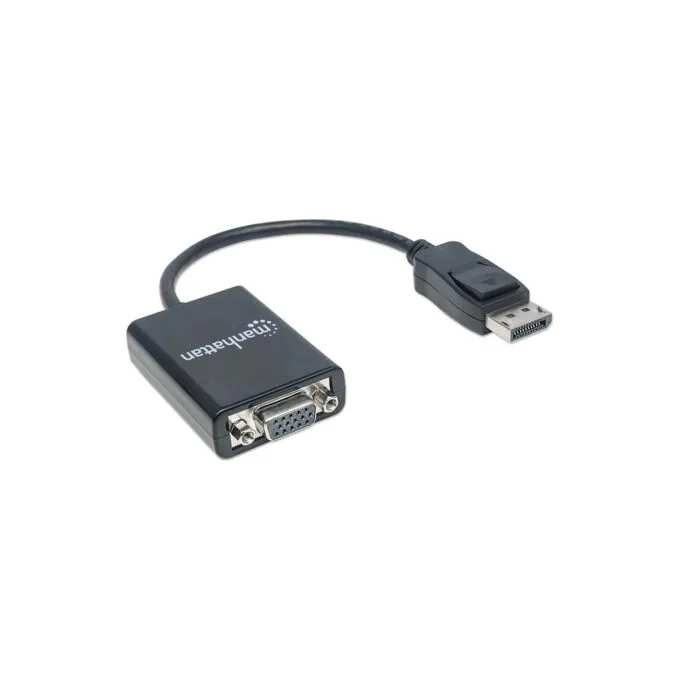 MANHATTAN DisplayPort auf VGA Konverter zum einfachen Anschluss von PCs mit DisplayPort an VGA-Monitore. Beamer und mehr — image 2