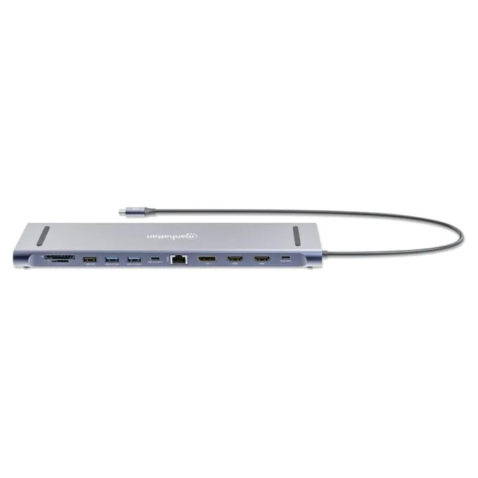 MANHATTAN Dockingstation 12-in-1 4K 1xHDMI 2xDP 3xUSB-A — image 4