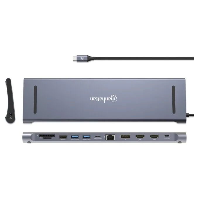 MANHATTAN Dockingstation 12-in-1 4K 1xHDMI 2xDP 3xUSB-A — image 8