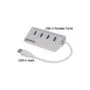 MANHATTAN Hub 4-Port 4xUSB3.0 Alu Strom: USB