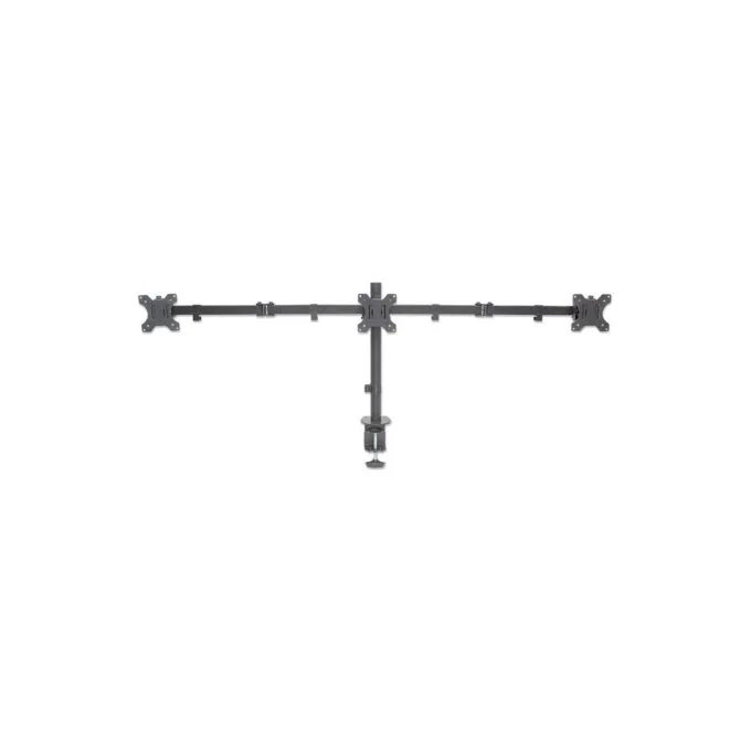 MANHATTAN LCD Monitorhalterung fuer 3 Displays zweichfach schwenkbar Tischhalterung mit 2 Monitorarmen bis 68.58cm 27... — image 4