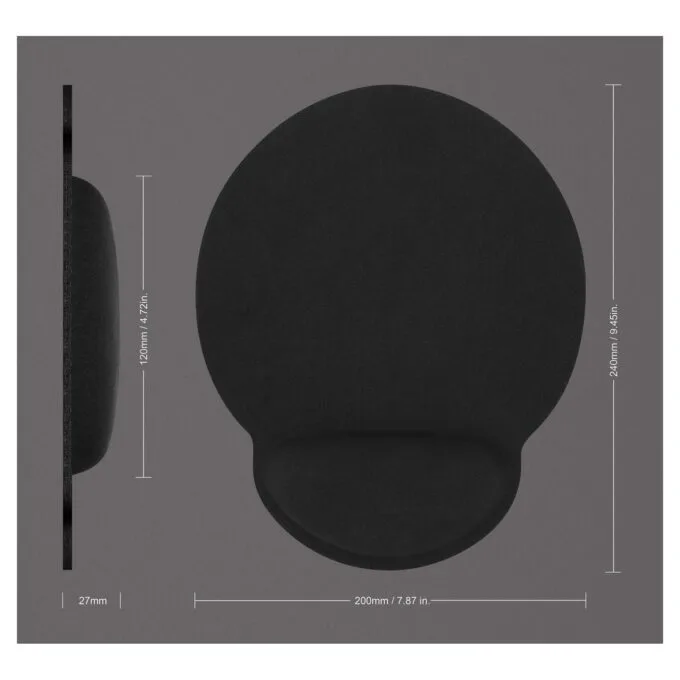 MANHATTAN Mauspad Schaumstoff mit Handballenauflage schwarz retail — image 3