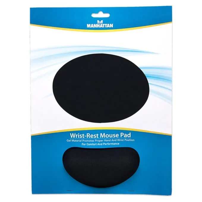 MANHATTAN Mauspad Schaumstoff mit Handballenauflage schwarz retail — image 9