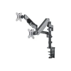 MANHATTAN Tischhalterung mit Gasdruckfeder und Kugelgelenk fuer zwei Monitore von 48,18-81,28cm 17Z-32Z und bis zu 8k...
