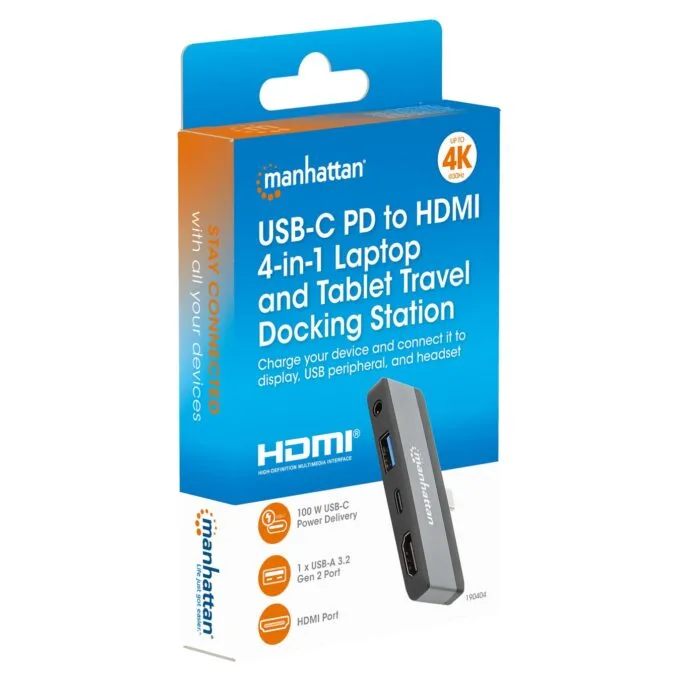 MANHATTAN USB-C PD auf HDMI 4-in-1 Mobile Dockingstation — image 12