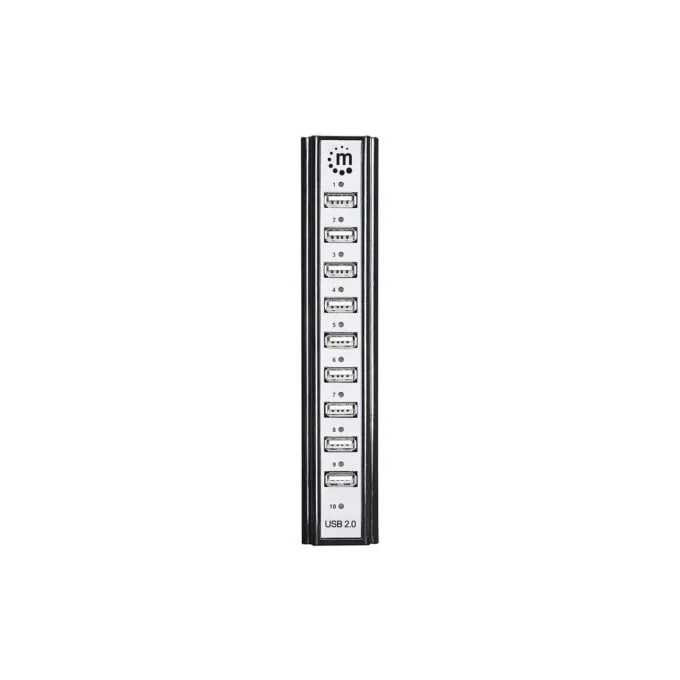 MANHATTAN USB-HUB 10-Port USB 2.0 Desktop Hub schwarz — image 3