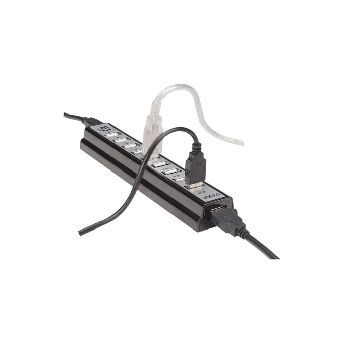 MANHATTAN USB-HUB 10-Port USB 2.0 Desktop Hub schwarz — image 6