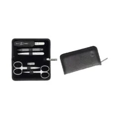 Manikre Pedikre Set 5tlg. mit Nagelschere, Leder