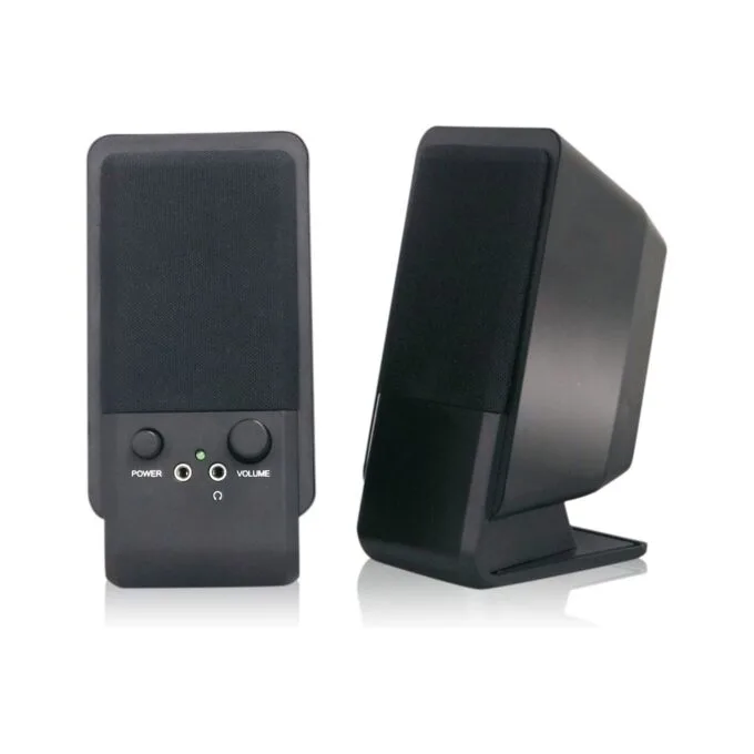 MediaRange Aktivbox Compact Desktop Speaker USB 2.0 black — image 2