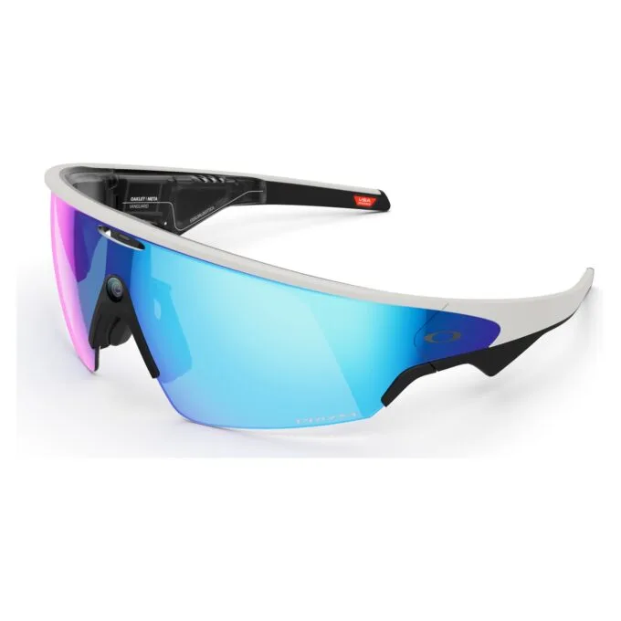 META Oakley Vanguard. Meta AI. White. Prizm Sapphire AI Glass — image 1