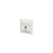 METZ CONNECT Anschlussdose E-DAT C6A IDC 1 Port UP reinwei