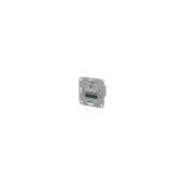 METZ CONNECT Anschlussdose E-DAT C6A IDC 1 Port UP0 metallisch