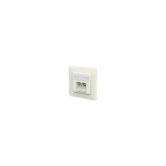 METZ CONNECT Anschlussdose E-DAT C6A LSA++ 2 Port UP reinwei