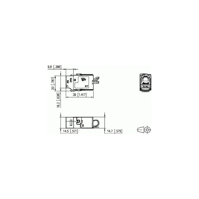 METZ CONNECT C6Amodul K 180 Buchse - Keystone — image 2