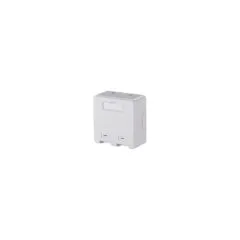 METZ CONNECT Keystone Anschlussdose AP 2 Port unbestuckt reinweiss
