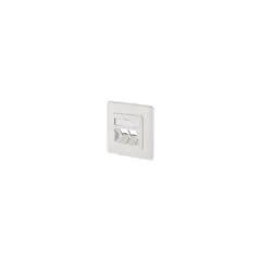 METZ CONNECT Modul Anschlussdose UP 2 Port unbestuckt reinweiss