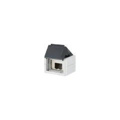 METZ CONNECT Modul IP44 AP-Gehuse grau unbestuckt fur 2module