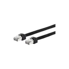 METZ CONNECT Patchkabel Cat.6 Ultraflex500 VoIP AWG 26 schwarz 1,0m