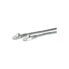METZ CONNECT Patchkabel Cat.6A AWG 26 grau 0.3m
