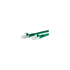 Metz Connect RJ45 network connection cable CAT 6A SFTP 1.50 m green with locking lug protection Metz