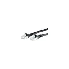 METZ CONNECT TP-Patchkabel ISO IEC Cat.6 AWG26 2x RJ45 0.5m schwarz