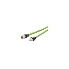 METZ CONNECT Verbindungsleitung M12 ST-RJ45 ST 8-pol X-kodiert gerade-gerade 1m
