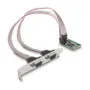 Mini PCIe Karte full size zu 2 x Seriell RS-232 D-Sub 9 Pin
