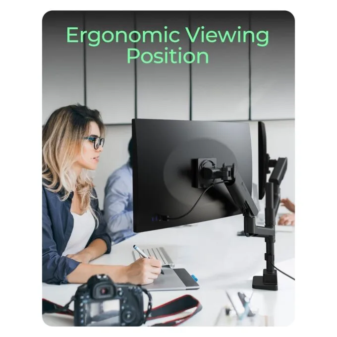 Monitorständer IcyBox 2 Monitore bis zu 57' 27kg Tischmontag — image 5