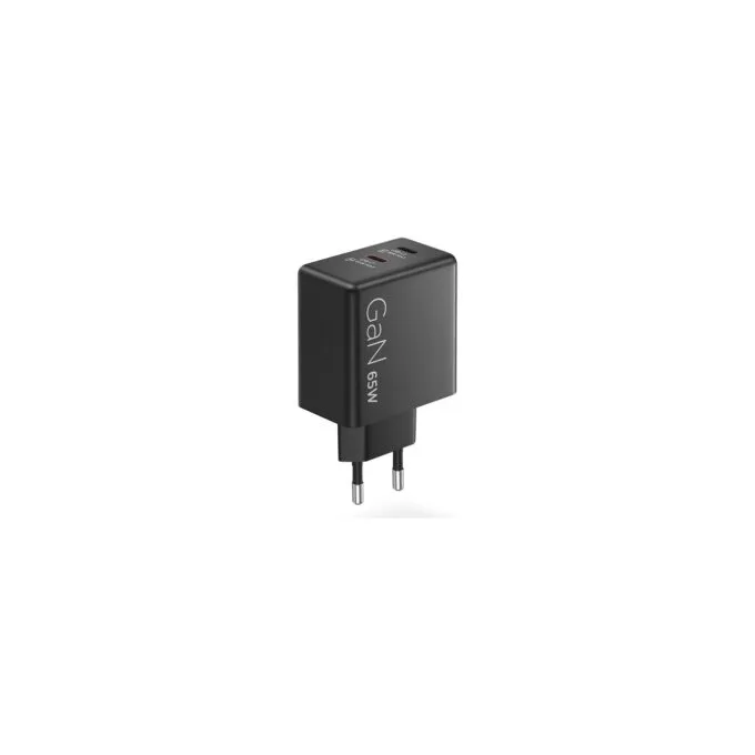 N Lenovo Dual USB-C 65W GaN Charger Black EU — image 6