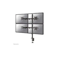 Neomounts FPMA-D550D4BLACK bewegliche Tischhalterung für 4 Bildschirme 13'-32' - Schwarz