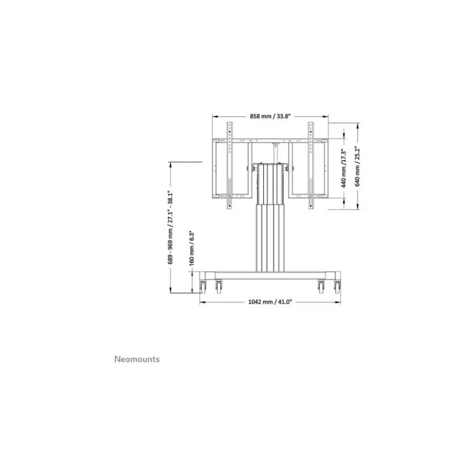 Neomounts PLASMA-M2550TBLACK motorisierter Rollwagen — image 4