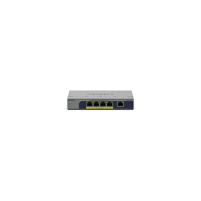 NETGEAR GS105PP - Switch - unmanaged - 1 x 10 100 1000 + 4 x 10 100 1000 (PoE+) - Desktop. wandmontierbar - PoE+ — image 2