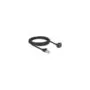 Netzwerk Verlängerungskabel RJ45 Stecker zu RJ45 Buchse 90° gewinkelt Cat.6 F UTP 2 m schwarz