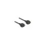 Netzwerk Verlängerungskabel S FTP RJ45 Buchse zu RJ45 Buchse Cat.6A 25 cm schwarz