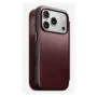 Nomad Modern Leather Folio iPhone 17 Pro Burgundy Horween