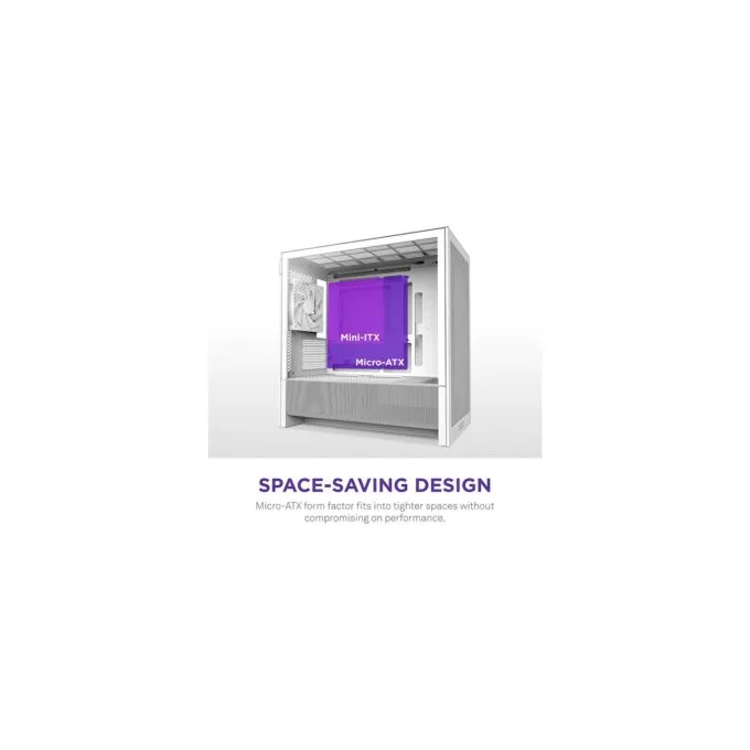 NZXT H3 FLOW All White MidiTower CC-H31FW-01 — image 3