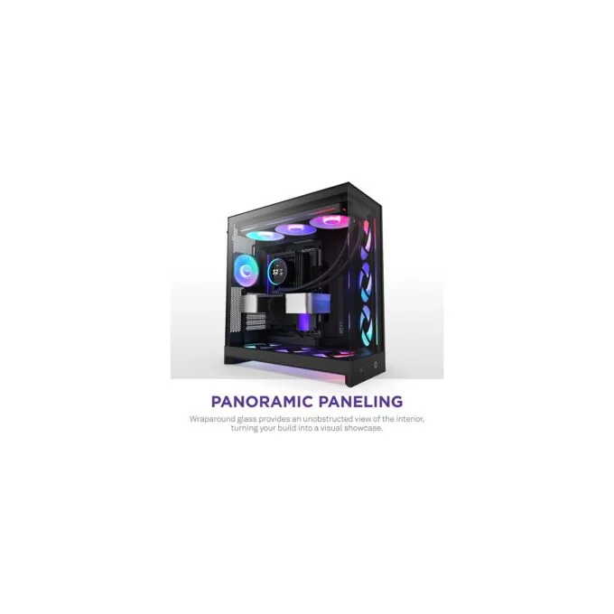NZXT H9 FLOW RGB+ (2025) All Black MidiTower CM-H92FB-P1 — image 7