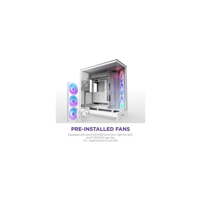 NZXT H9 FLOW RGB All White MidiTower CM-H92FW-R1 — image 3