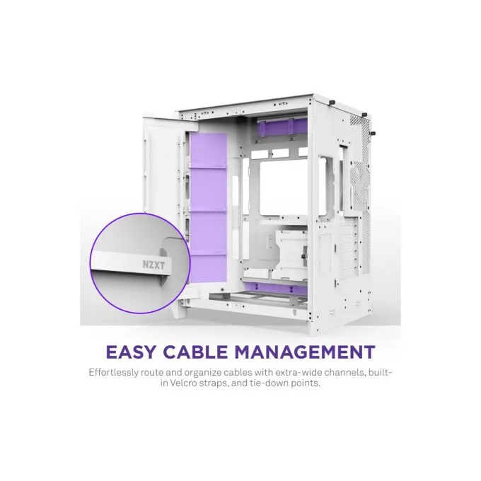 NZXT H9 FLOW RGB All White MidiTower CM-H92FW-R1 — image 9