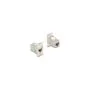 Panel Mount RJ45 Kupplung Buchse zu Buchse Cat.6A Metall konisch