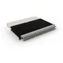 Patchbox patchbox.one Kabeleinzugssystem 8RU STP (0.8 m) mit 24 Kassetten. Patchkabel Cat. 6a. U FTP. PoE. Kabel grau