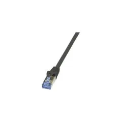Patchkabel CAT6a RJ45 S FTP 3m Black LogiLink PrimeLine PIMF LSZH