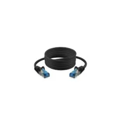 Patchkabel CAT6a RJ45 S FTP PiMF 1m Schwarz