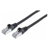 Patchkabel Cat6a-Stecker Cat7-Rohkabel 5m schwarz
