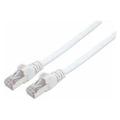 Patchkabel Cat6a-Stecker Cat7-Rohkabel 5m weiß