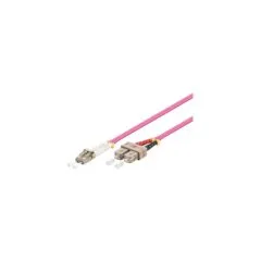 Patchkabel LWL Duplex OM4 (Multimode. 50 125) LC SC. LSZH. austauschbare Polarität. 10m.