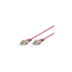 Patchkabel LWL Duplex OM4 (Multimode, 50 125) SC SC, LSZH, austauschbare Polarität, 2m, Good Connections®