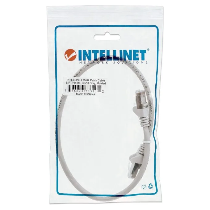 Patchkabel RJ45 S FTP Cat6 0.5m LSZH Hebels. grau — image 5